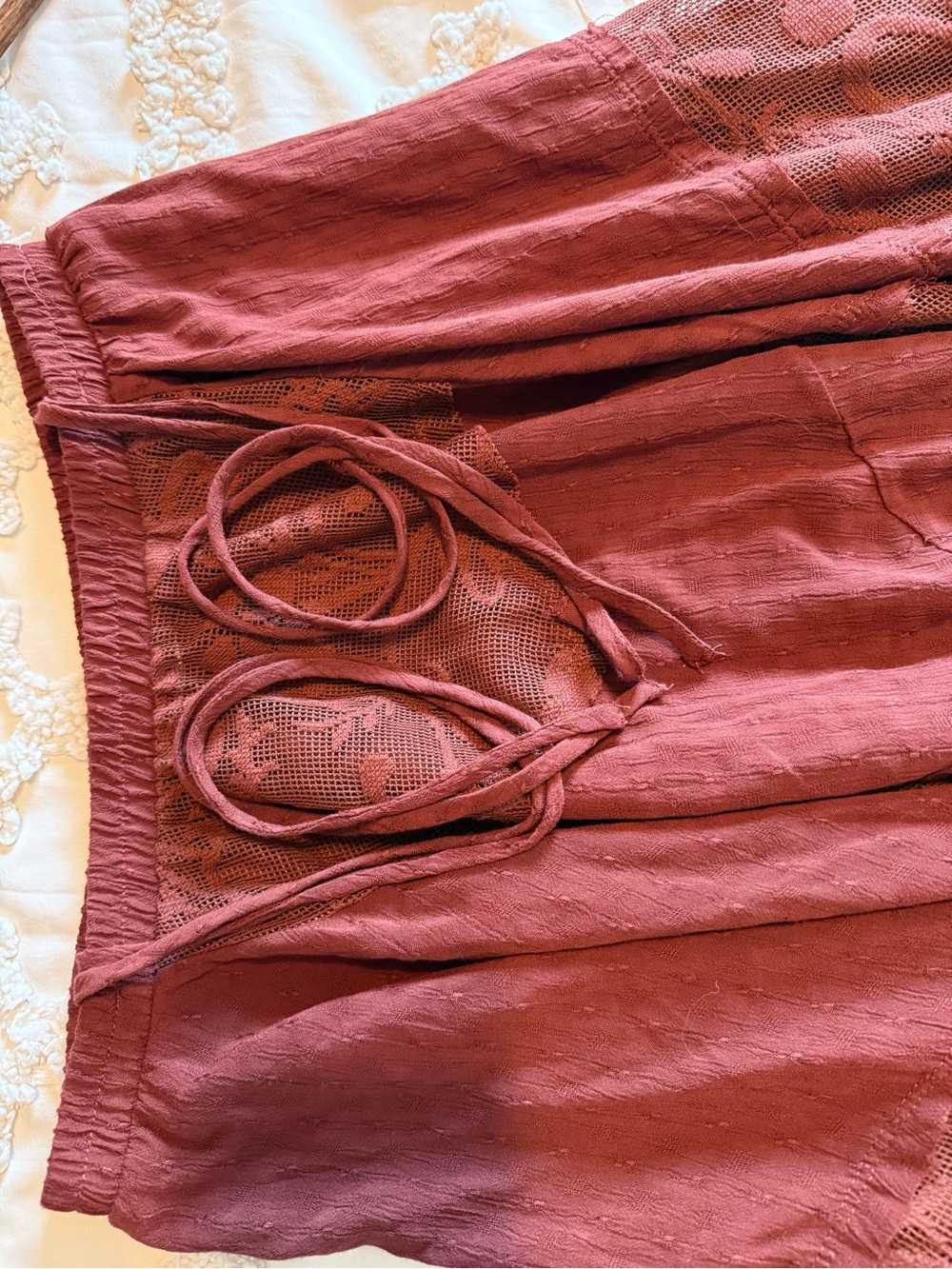 Intimately Free People Sunny Meadows Convertible Slip Skirt Brandy Brown XS - Picture 5 of 8
